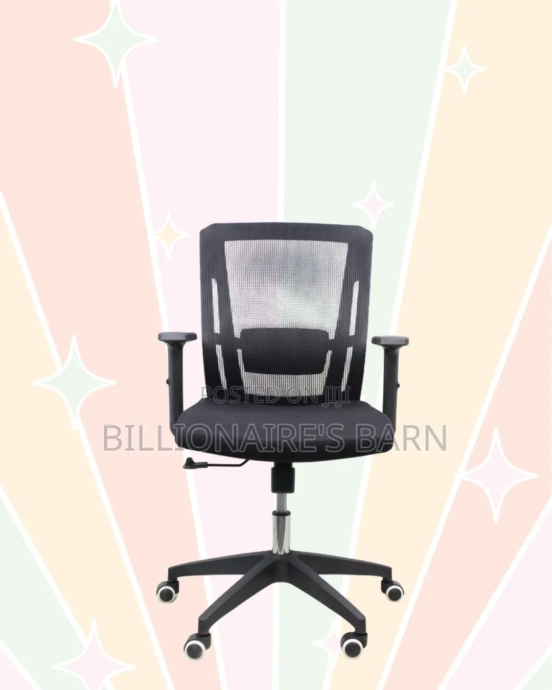 Black Origin Mesh Chair | Breathable Support for Long Desk Hours |