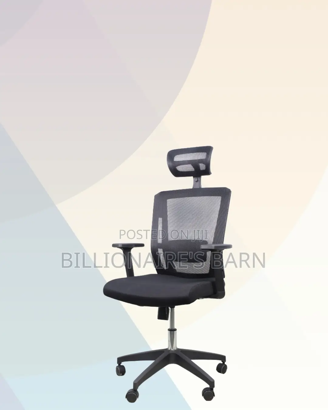Black Ergonomic Mesh Chair | Breathable Support for Long Desk Hours |