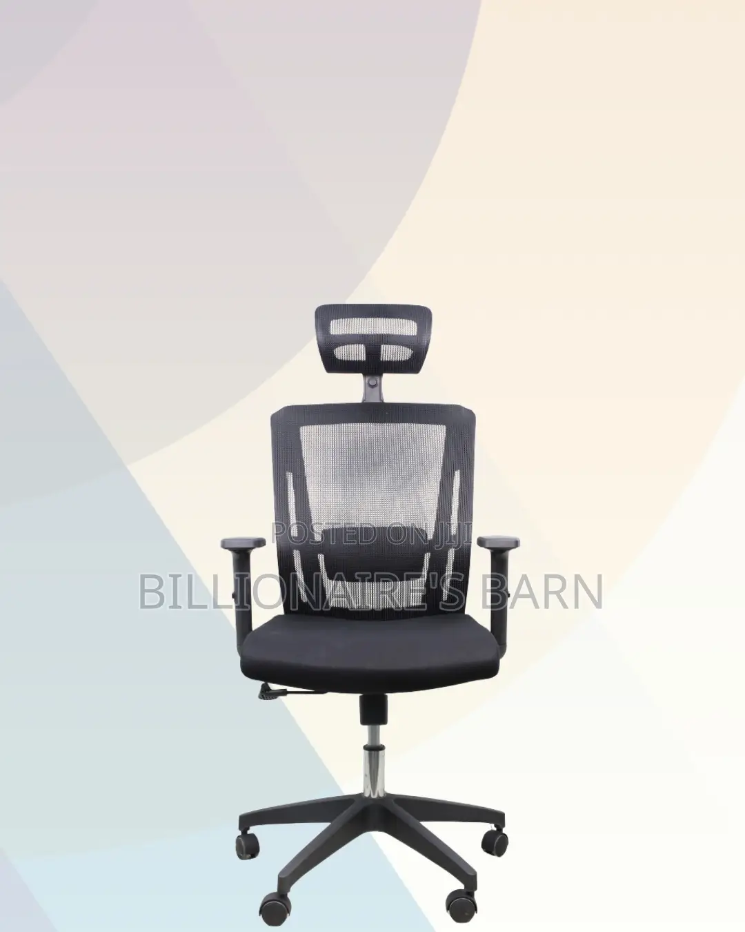 Black Ergonomic Mesh Chair | Breathable Support for Long Desk Hours |