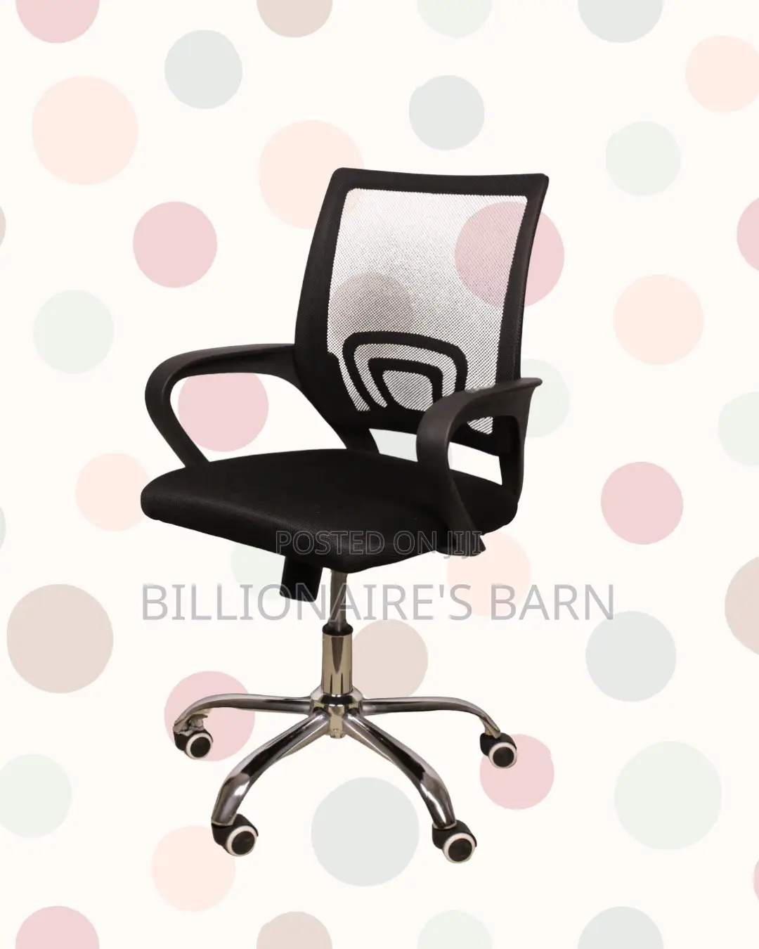 Black Compact Ergonomic Chair |Clean Executive Look for Modern Offices