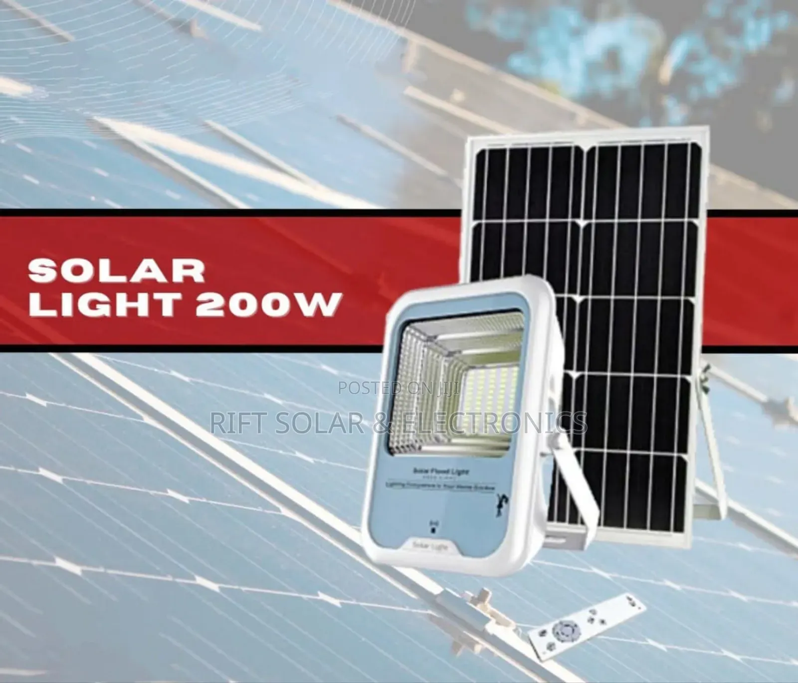200 Watts High Quality 12 Hours Solar Floodlight Auto Light Sensor