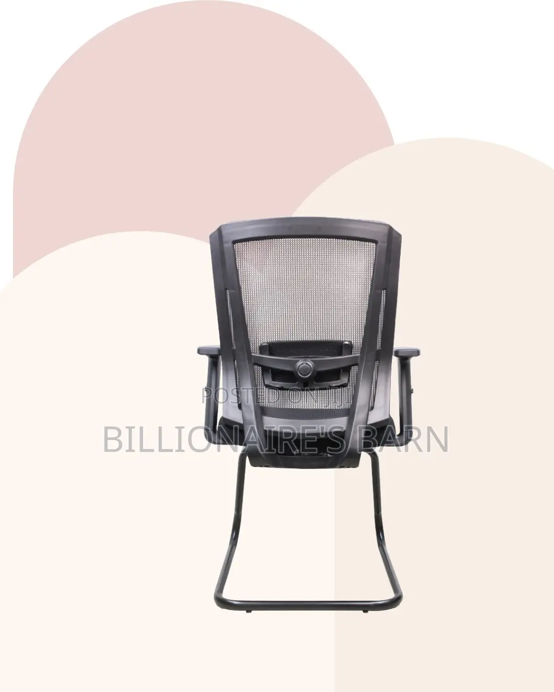 Black Visitor Chair | Clean Executive Look for Modern Offices | Fixed
