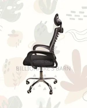 Black Secretarial Mesh Chair | Space-saving Design For Compact Setups