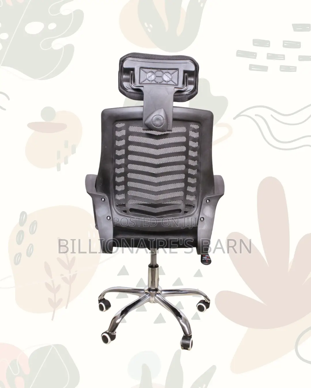 Black Secretarial Mesh Chair | Space-saving Design For Compact Setups