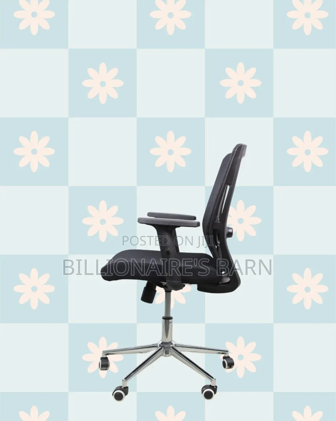 Black Origin Mesh Chair | Space-Saving Design for Compact Setups
