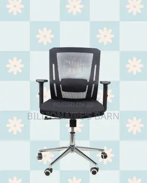 Black Origin Mesh Chair | Space-Saving Design for Compact Setups
