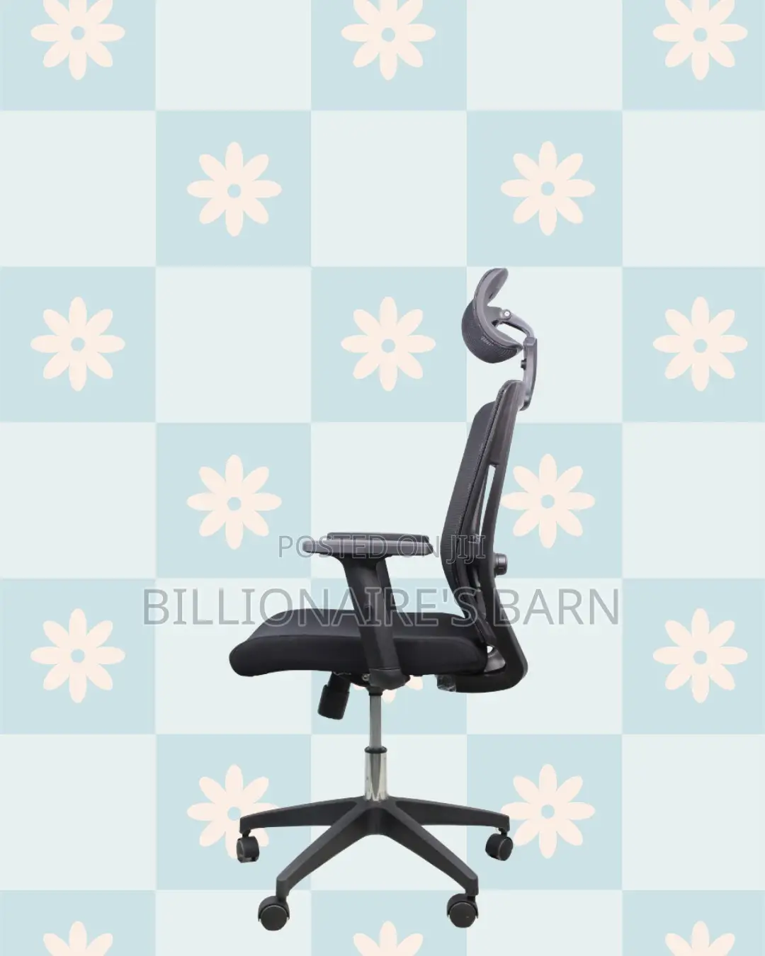 Black Ergonomic Mesh Chair | Space-Saving Design for Compact Setups