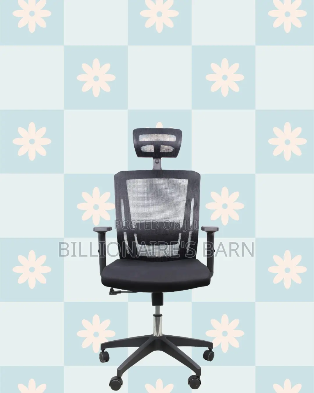 Black Ergonomic Mesh Chair | Space-Saving Design for Compact Setups