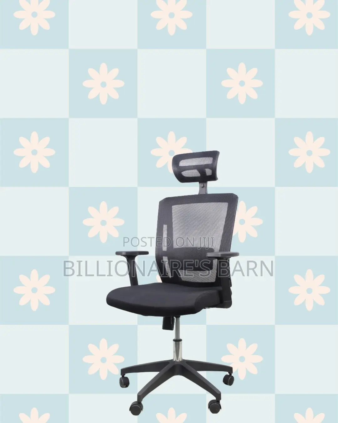 Black Ergonomic Mesh Chair | Space-Saving Design for Compact Setups