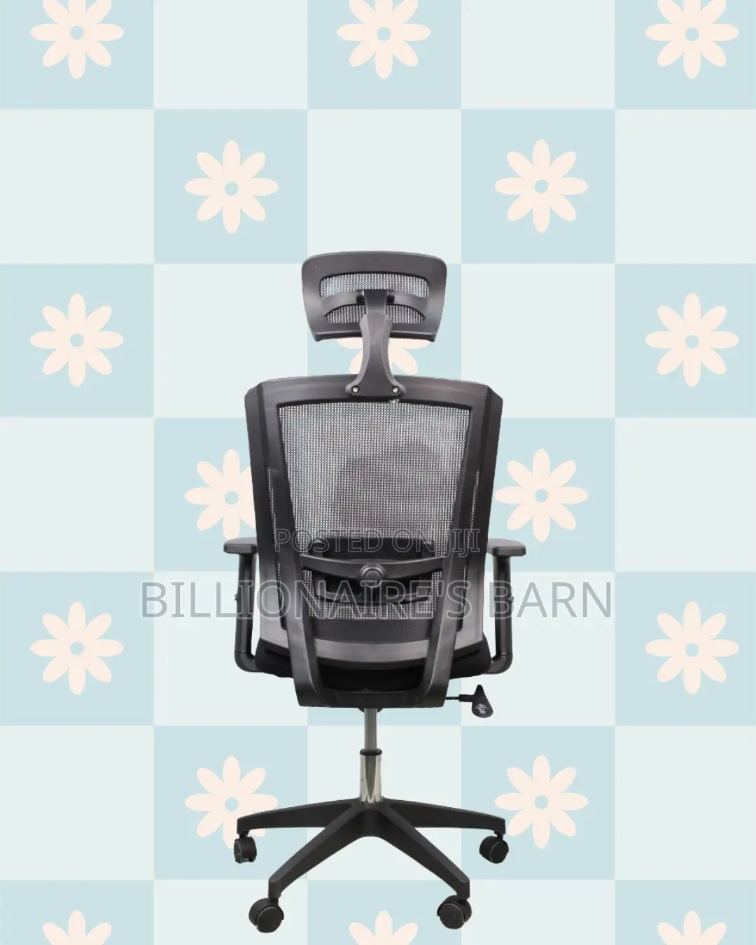 Black Ergonomic Mesh Chair | Space-Saving Design for Compact Setups