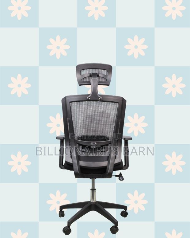 Black Ergonomic Mesh Chair | Space-Saving Design for Compact Setups - thumbnail 4