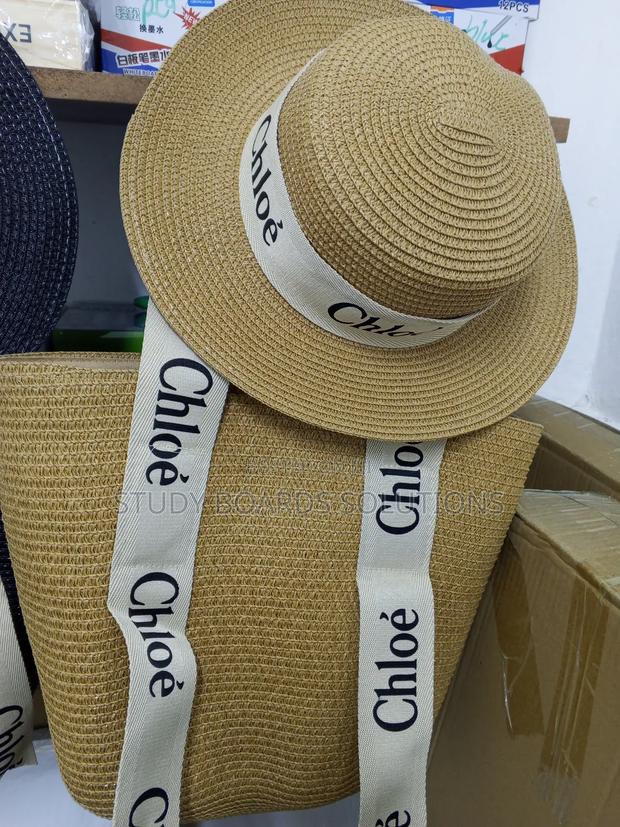 Spacious Woven Chloe Bag and Hat - thumbnail 3
