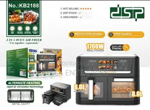 Available 10 L Airfryer 12 Large Icon Preset Menus