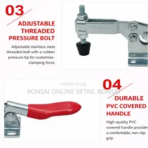 Gh-201b Horizontal Toggle Clamp 90kg Heavy-Duty Metal Clamp