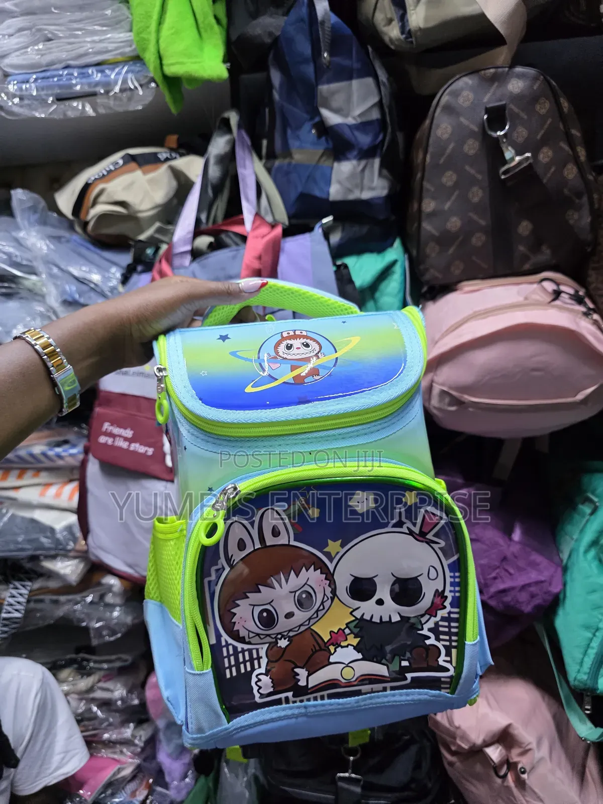Pp1,Pp2,Box School Bag in Green