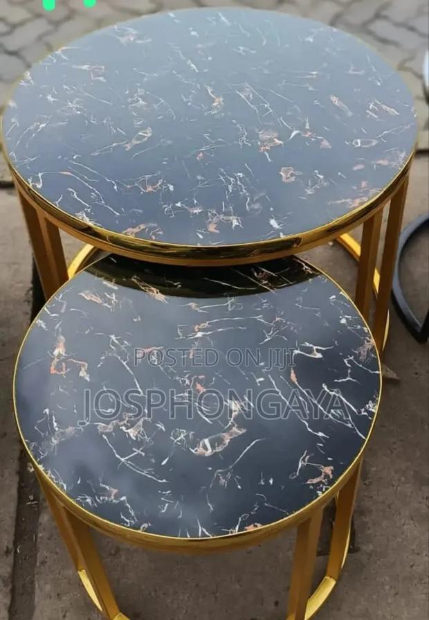 Black Toped Marble Table For Sell