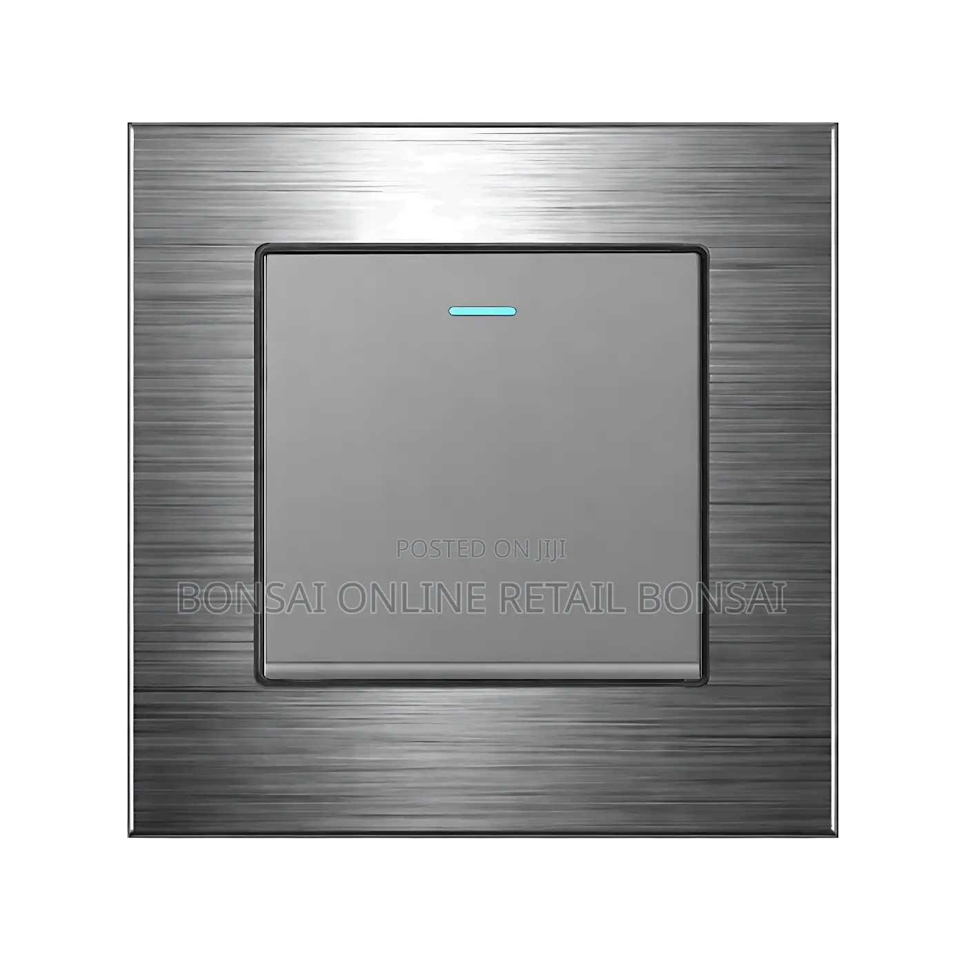 1 Gang 1 Way Wall Switch, Stainless Steel Plate With Led Indicator
