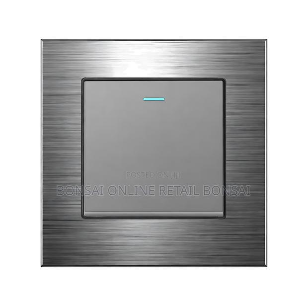 1 Gang 1 Way Wall Switch, Stainless Steel Plate With Led Indicator