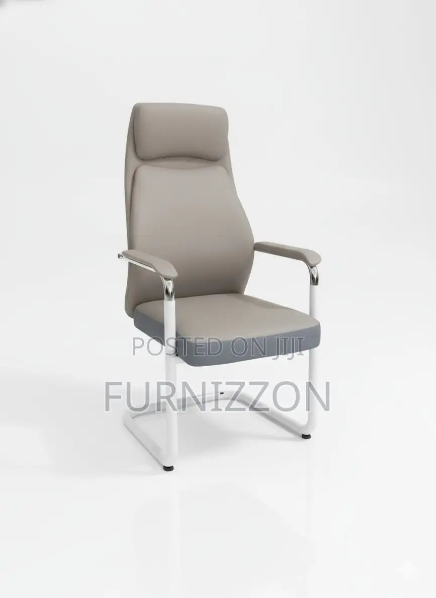 Office Meeting Grey Leather Bow Boardroom | Visitors Office Chair