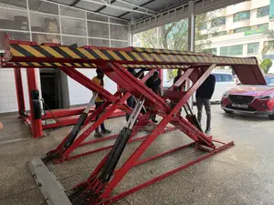 On-Ground Big Scissor Lift Machine