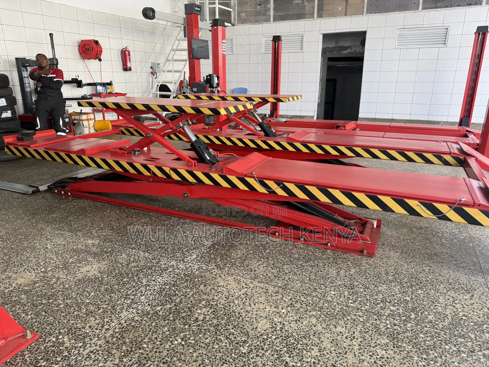 On-Ground Big Scissor Lift Machine