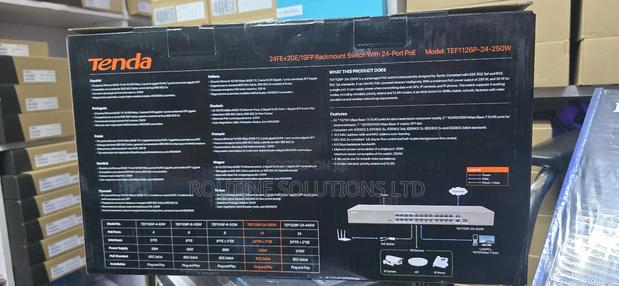 Tenda 24 Port Rackmount Poe Switch - thumbnail 3