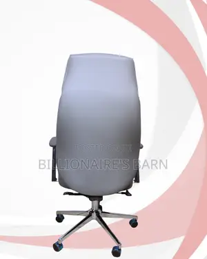 Grey Executive Office Chair | Smooth Rolling Comfort for Busy Workdays