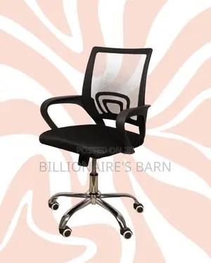 Black Compact Ergonomic Chair|Smooth Rolling Comfort for Busy Workdays