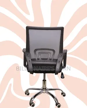 Black Compact Ergonomic Chair|Smooth Rolling Comfort for Busy Workdays