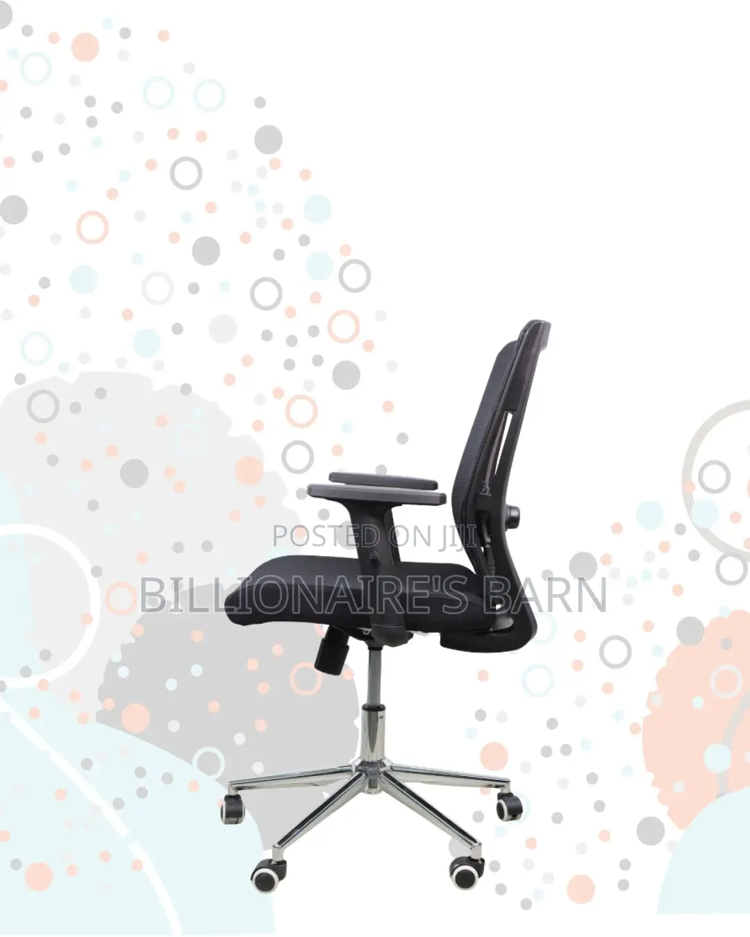 Black Origin Mesh Chair | Smooth Rolling Comfort for Busy Workdays |