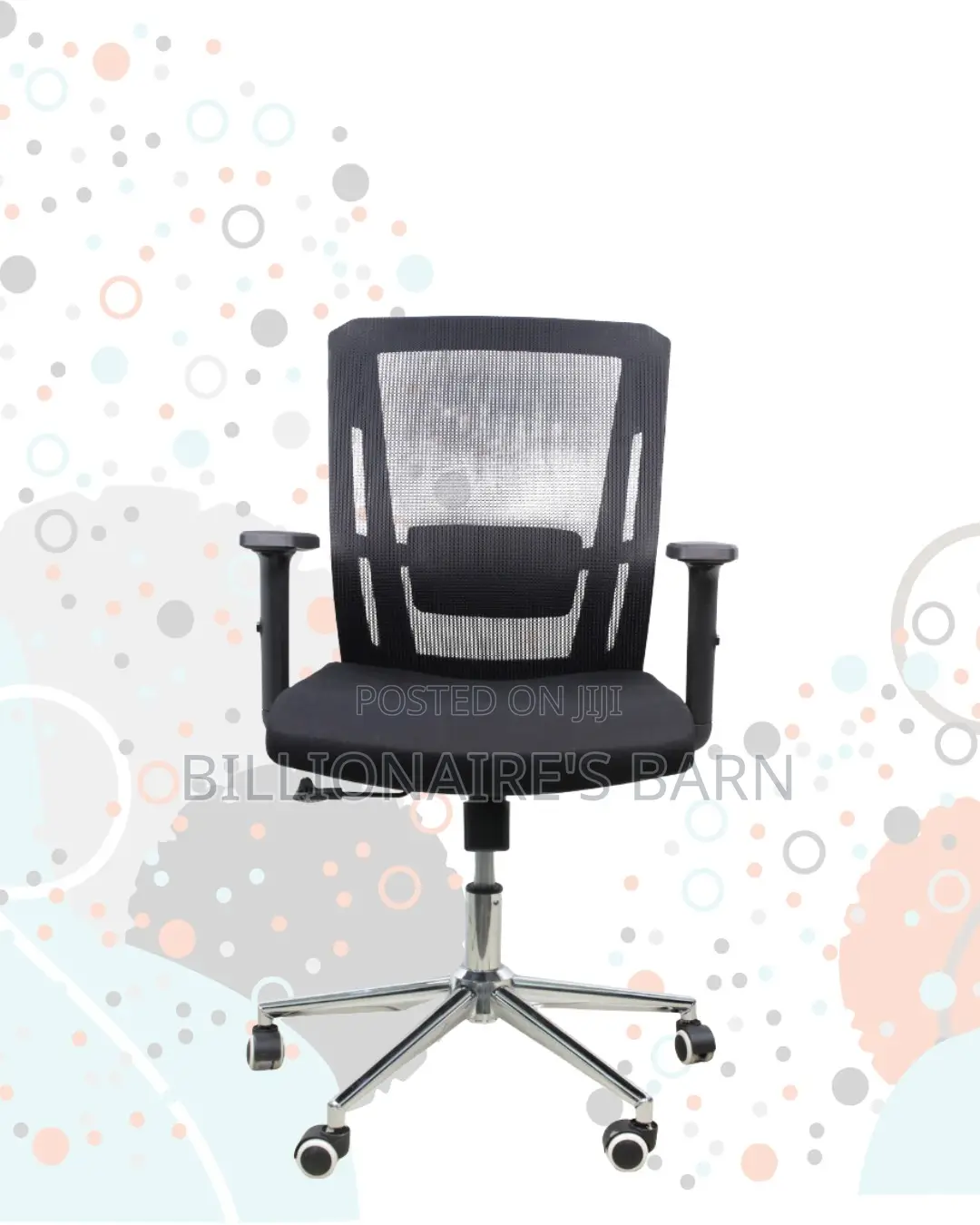 Black Origin Mesh Chair | Smooth Rolling Comfort for Busy Workdays |