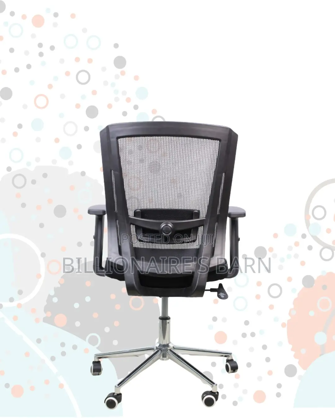 Black Origin Mesh Chair | Smooth Rolling Comfort for Busy Workdays |