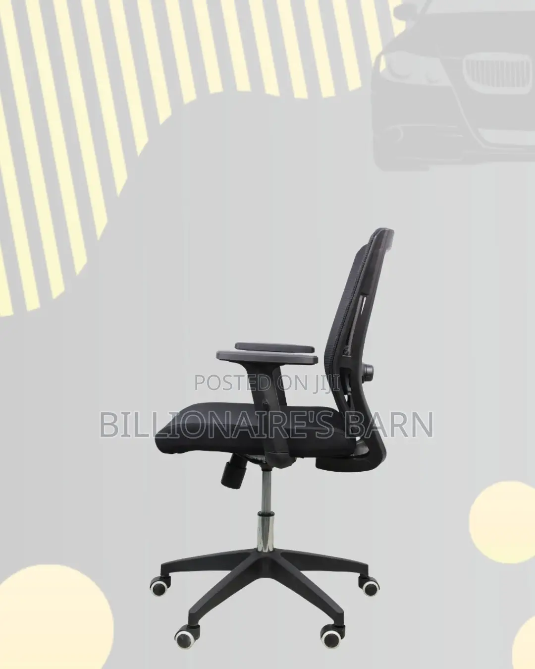 Black Origin Mesh Chair | Smooth Rolling Comfort for Busy Workdays |