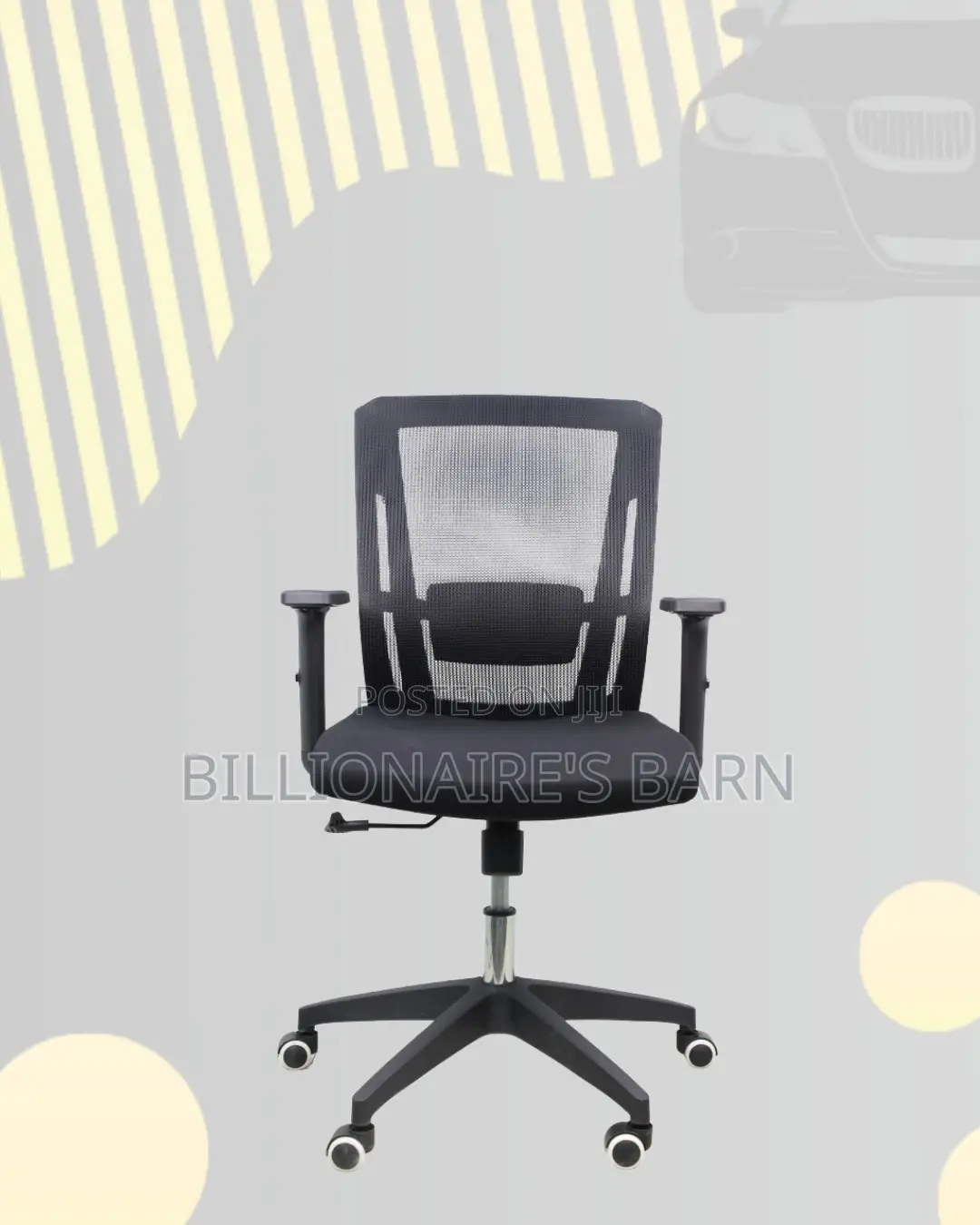 Black Origin Mesh Chair | Smooth Rolling Comfort for Busy Workdays |