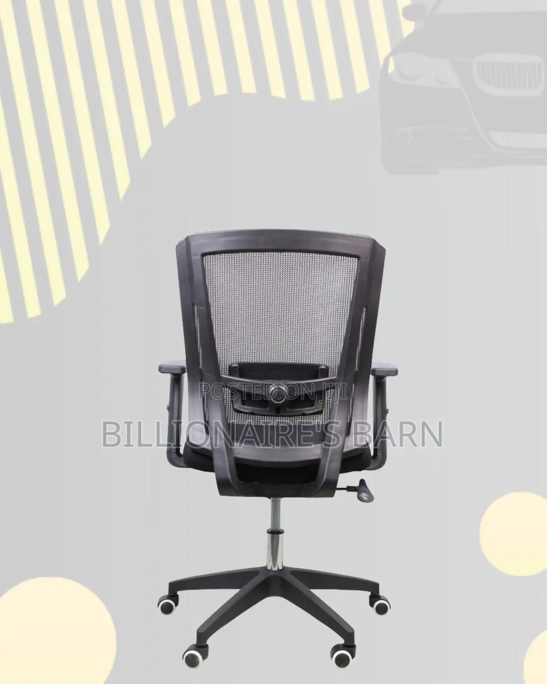Black Origin Mesh Chair | Smooth Rolling Comfort for Busy Workdays |
