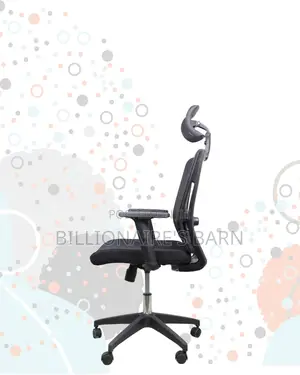 Black Ergonomic Mesh Chair | Smooth Rolling Comfort for Busy Workdays