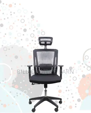 Black Ergonomic Mesh Chair | Smooth Rolling Comfort for Busy Workdays