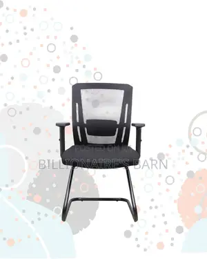 Black Visitor Chair | Smooth Rolling Comfort for Busy Workdays | Easy