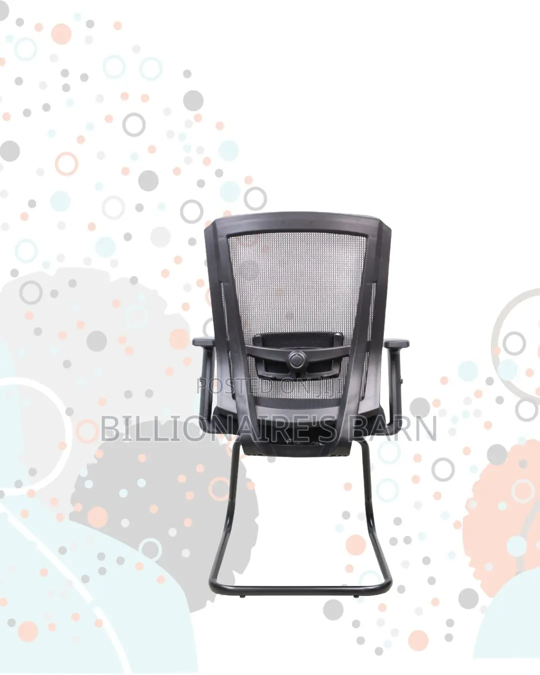 Black Visitor Chair | Smooth Rolling Comfort for Busy Workdays | Easy