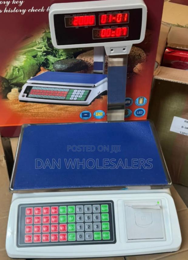 Maximum Weight 50kg 40 Memory Receipt Scale - main view