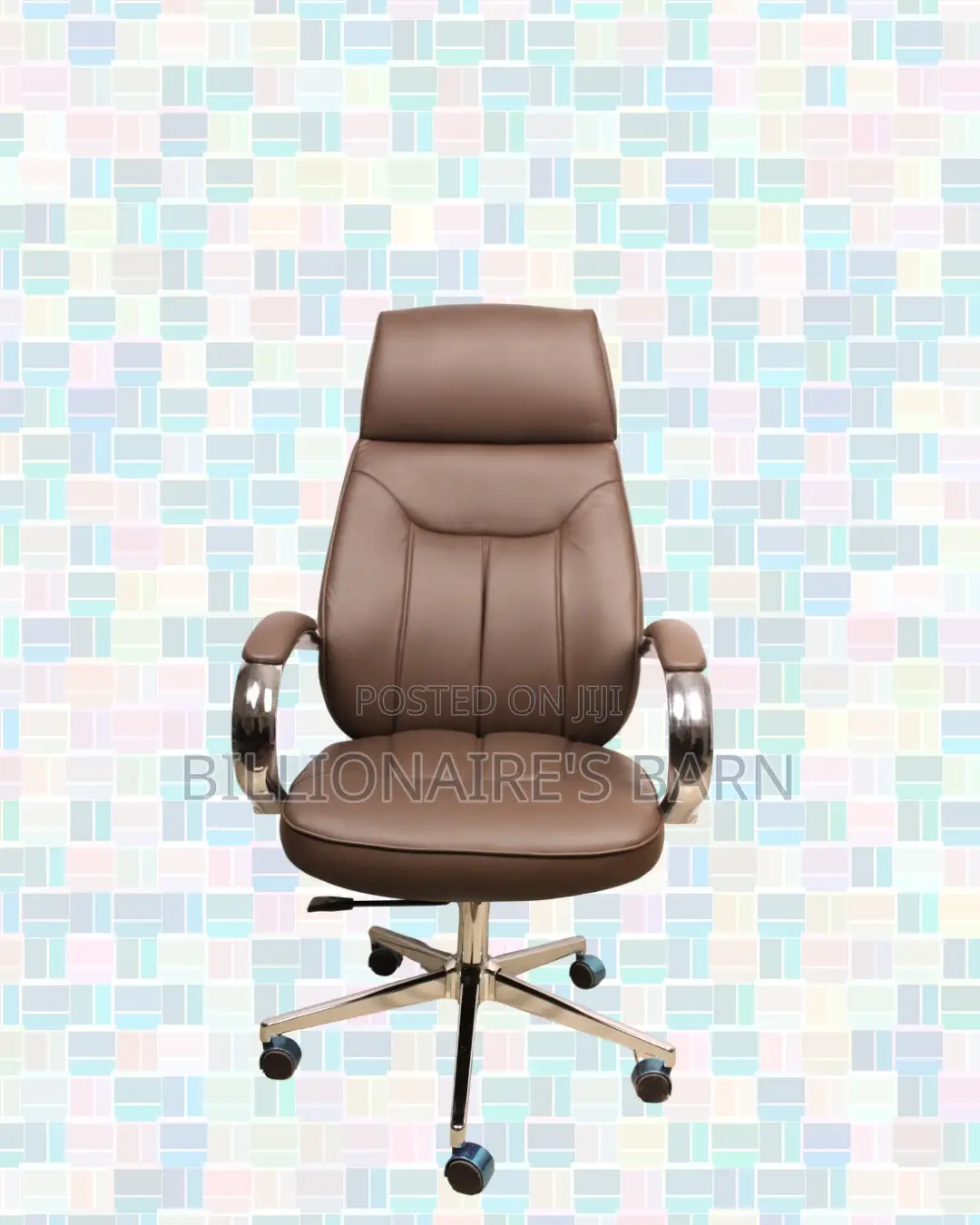 Brown Executive Chair | Posture-Friendly Build for Daily Productivity