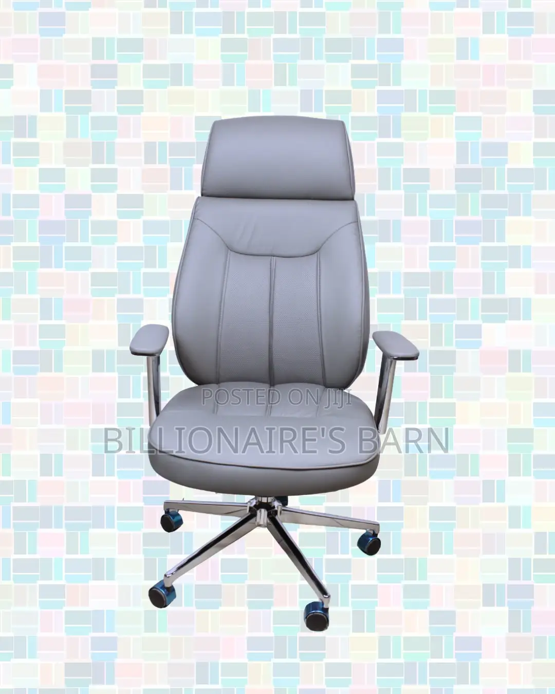 Grey Executive Chair | Posture-Friendly Build for Daily Productivity
