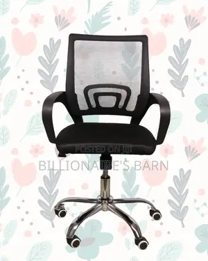 Black Compact Chair | Posture-Friendly Build for Daily Productivity