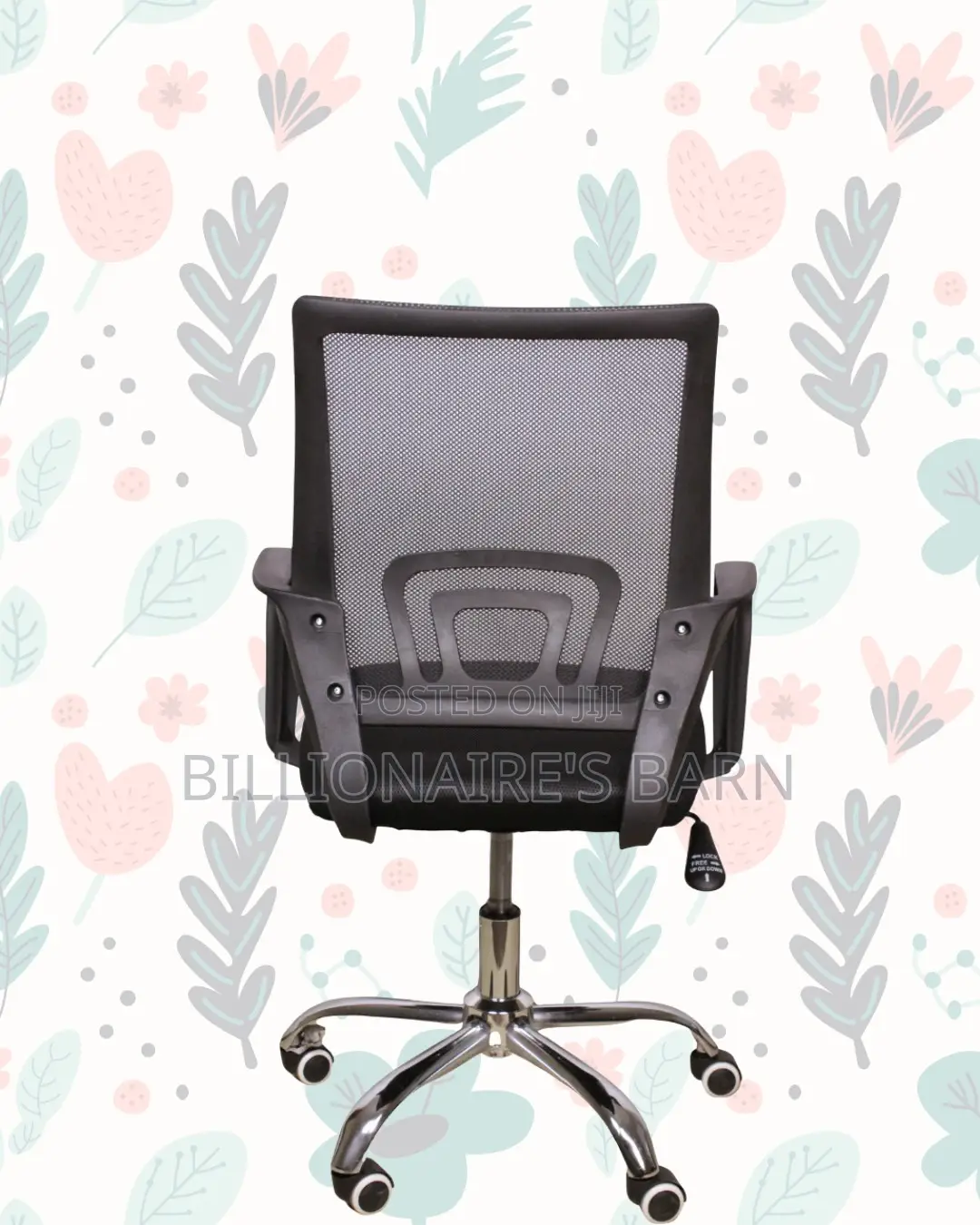 Black Compact Chair | Posture-Friendly Build for Daily Productivity