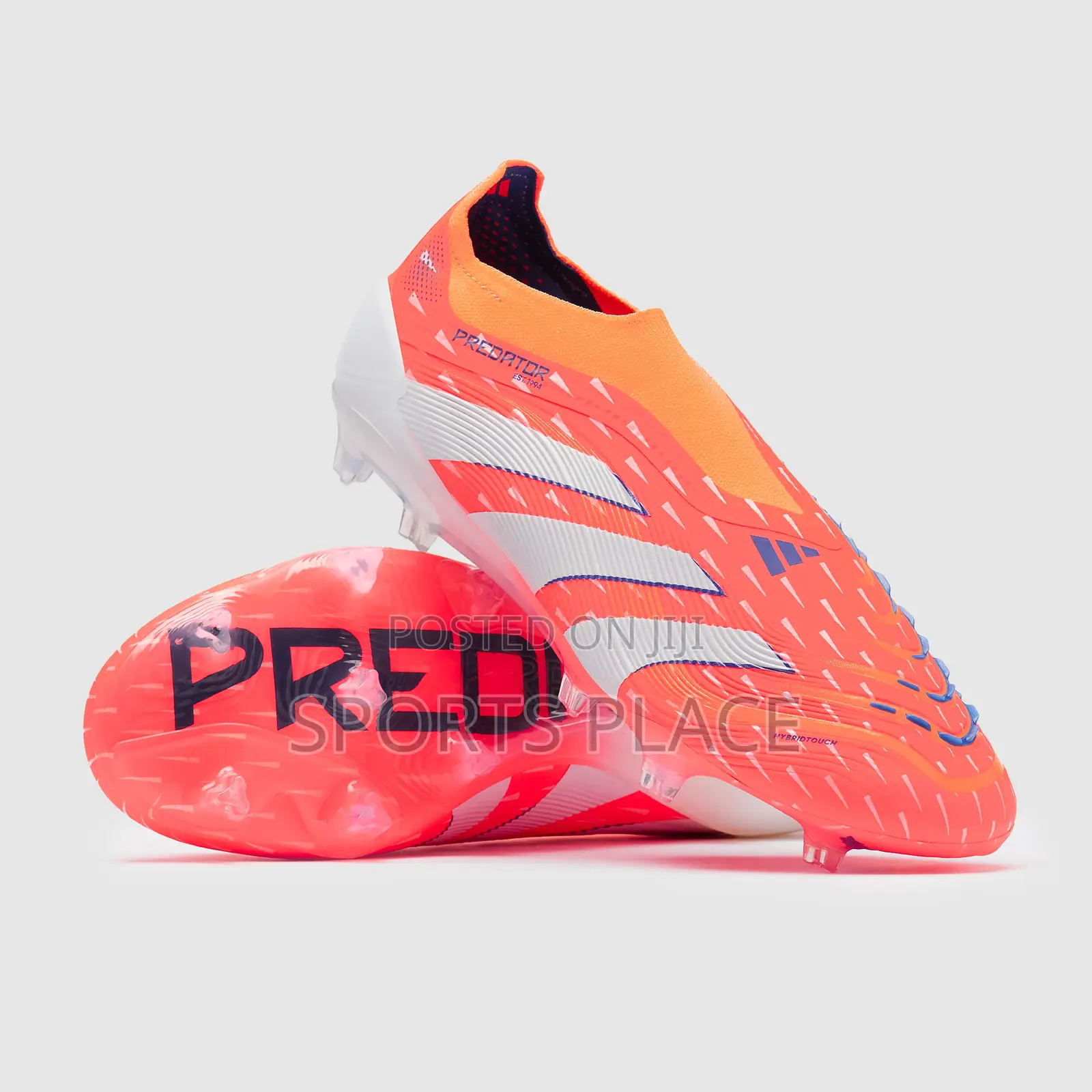 Adis Predator Coral Blaze Pack Laceless Soccer Boots