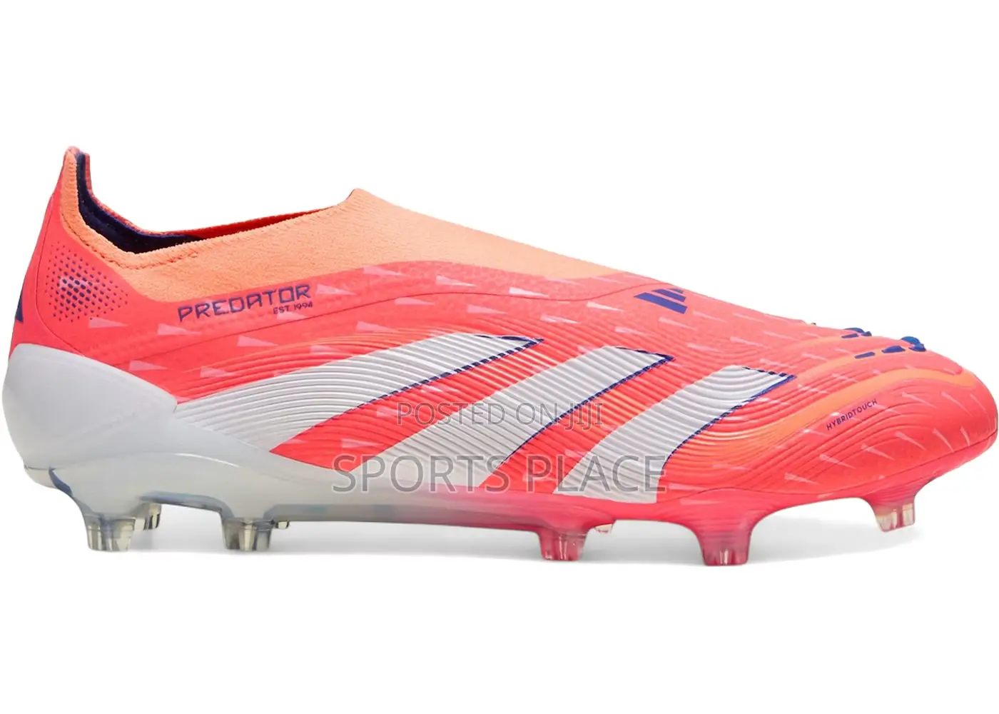 Adis Predator Coral Blaze Pack Laceless Soccer Boots
