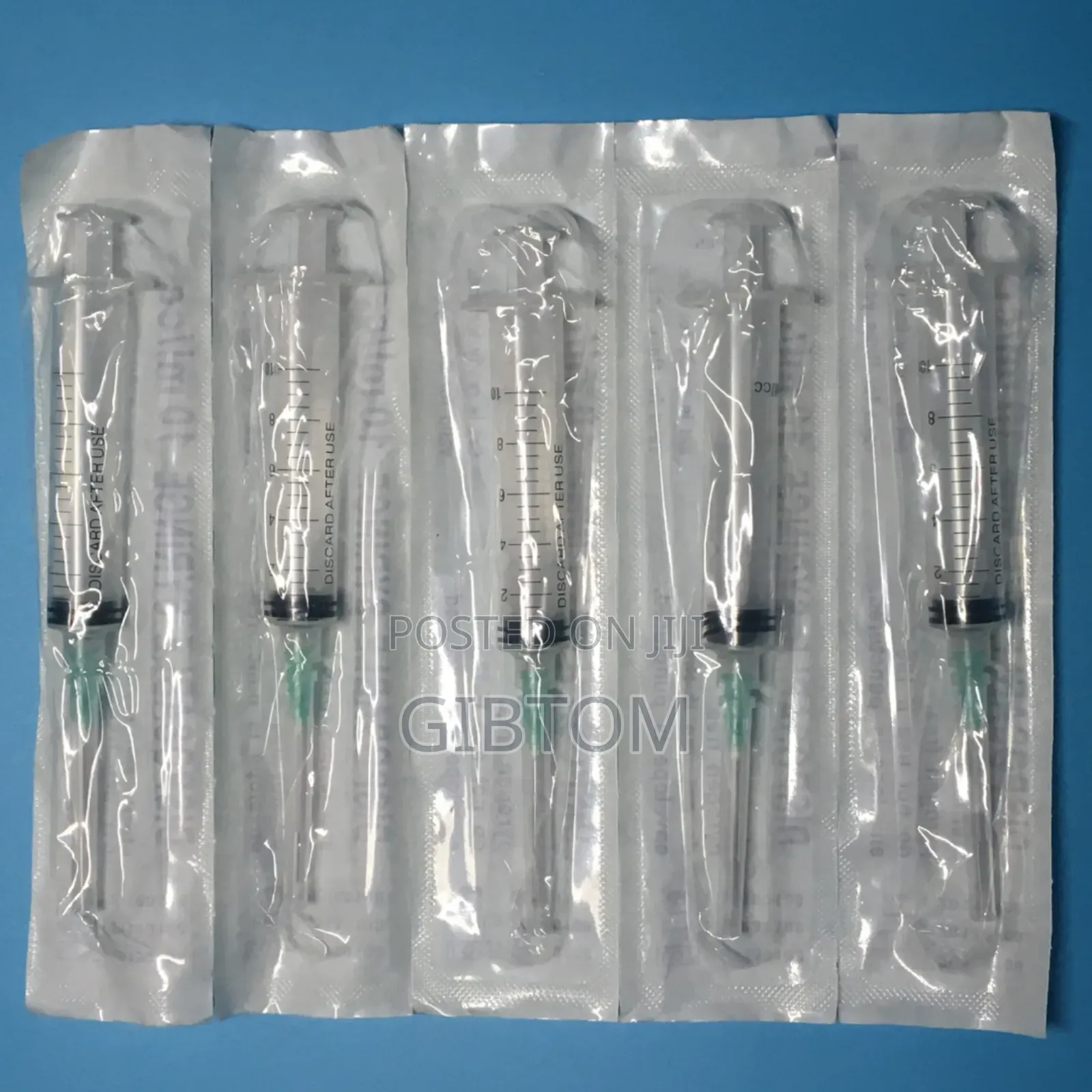 Disposable 5ml Pack of 5 Syringe Injection Needle and Syringe