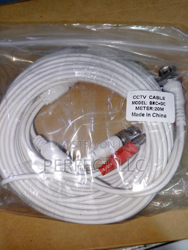 20meters Premade BNC Video Power Cable Extension Wire for CCTV Camera