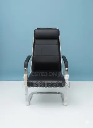 Office Executive Chair Black Leather Multifunctional Arms
