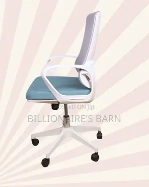 White Mid-Back Chair | Posture-Friendly Build for Daily Productivity
